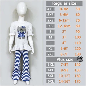 high quality wholesale clothing pure color embroidered girls sets childrens boutique set
