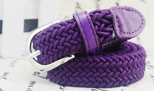 High Quality Wholesale Weave Elastic Belt in Many Color