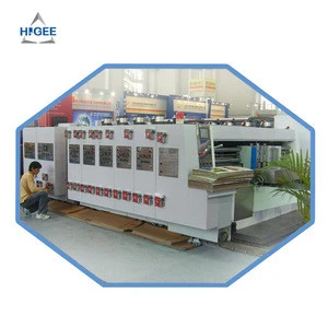 High Speed Corrugated Paperboard carton box Flexo Printing Slotting Die Cutting Machine