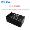 Hilink AC-DC HLK-30M12 12v 30w 2500mA Step Down Power Supply Module Converter Intelligent household switch power moduleCE/RoHS