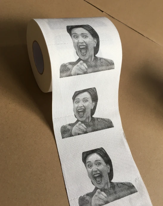 hillary toilet paper Novelty Design Custom Printed Toilet Paper hillary clinton toilet paper