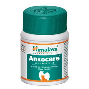 Himalaya Anxocare VET Tablets for Pets - Behaviour Modifier, Controls Anxiety, Stress, Agression - 60 Tablets/Bottle