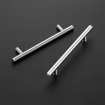 Hole Centers Stainless Steel Cabinet Pulls T Bar Modern Euro Style Dresser Brushed Nickel Kitchen Cupboard Pull Handle