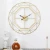 Import Home Decor Accessories Pieces Luxury Nordic Silver Gold Modern Room Metal creative wall clock from China