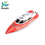 HONGXUNJIE HJ806 High Speed RC Boat 2.4GHZ Night Light High Frequency Lithium Battery RC Jet Propeller Boat Toy