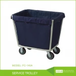 Hospital & Hotel Dirty Linen Trolley, Stainless Steel housekeeping trolley cleaning cart maid cart