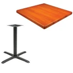 Hot pot restaurant dining wooden Solid beech square table top