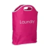 Hot Product Customized Portable Stripes Laundry Basket Cotton