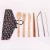 Import Hot Promotion Bamboo Flatware Set Degradable Bamboo Cutlery Set Travel Superior Quality Bamboo Spoon And Fork from China