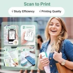Hot Receipt Printer BT wireless T02 mini pocket 230dpi Barcode Printer Code photo Scanner mini impresora de Bolsillo portatil