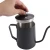 Import Hot Sale 350ml  Black Coating Gooseneck Pour Over Drip Pot 304 Stainless Steel Coffee Kettle from China