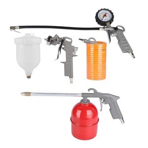 Hot Sale 5 pieces gravity type air spray gun kit Washing/Blowing/Inflating/Spray Gun Air Hose  hvlp paint spray gun