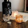 Hot Sale Candle Jars Large Clear Empty Crystal Glass Candle Holder for Wedding Decoration