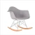 Import Hot sale comfortable cheap rocking plastic chairs modern price living room furniture from China
