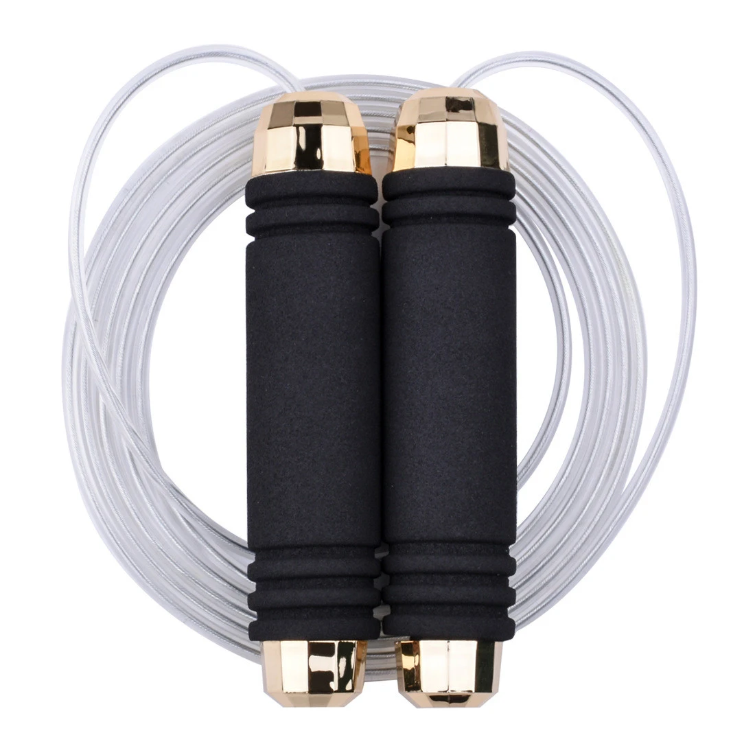 Hot Sale Fitness Weight Jump Rope Adult 400g Steel Wire Bearing Skipping Jump Rope Weighted Jump Rope