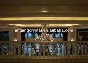 Hot sale high quality crystal stair railings crystal pillar for India home decoration