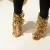 Import Hot Sale New Design 2021 sexy gold heels women high heel shoes rope sandals heels  meet different needs from China
