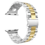 Hot Selling 38mm 42mm Smart Watch Strap Three Links Bracelet  Premium Stainless Steel Band for Apple Watch Series 1 2 3