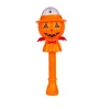 Hot Selling Cartoon Design Halloween Party Supplies Multicolor Light Up Led Spinning Pumpkin Wand