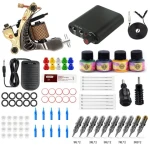 Hot Selling Full Complete Set Coil Machine Body Art Machine Set Professional Tattoo Machine Kit