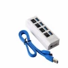 Hot selling High Speed USB Hub 4 Port USB 3.0 Adapter Hub Power LED on/off For PC Laptop Computer
