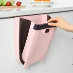 Hot Selling Kitchen Folding Waste Bin Door Hanging Trash Can