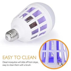Hot selling LED UV Light E27 15W  Bulb flying insect mosquito killer Trap Lamp for Indoor Outdoor