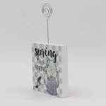HOT SELLING MDF TABLE TOP PHOTO HOLDER BLOCK HOME DECORATION ACCESSORIES