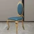 Import Hotel furniture dining room chairs home furniture room velvet modern dining chair comfortable dining room chairs with metal legs from China