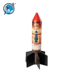 Huge saturn missile outdoor fireworks for opening ceremony party