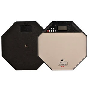 HUN 10 inch training pad Grey Metronome Drum Pad with LED display