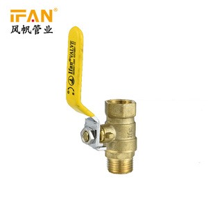 ifan pipe pex fittings 81052 copper ball valve 3/4FM gas valve