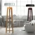 Import indoor decorative natural wooden tripod floor lamp YF703 from China