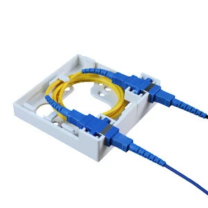 Indoor Wall Mounted 86 Type Mini 2 Core FTTH Fiber Optic Patch Panel