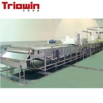 Industrial automatic food fruit vegetable bubble washing processing machine