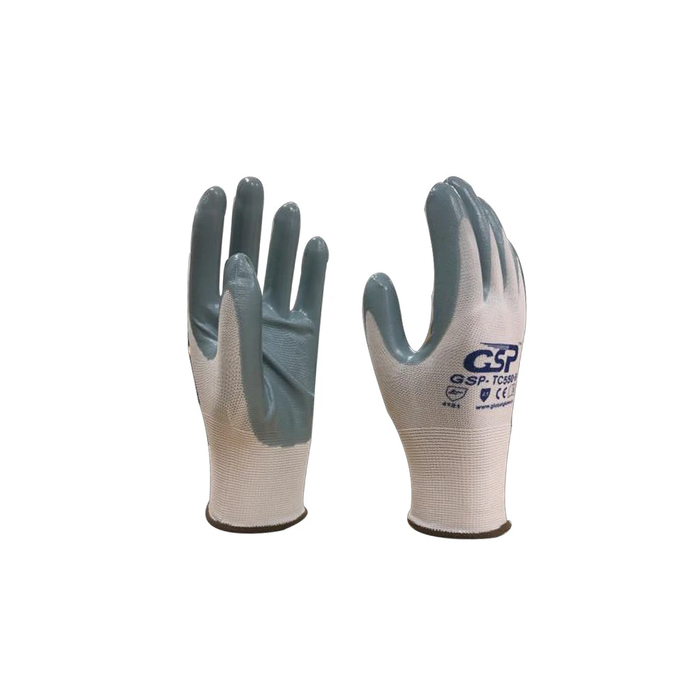 Industrial nitrile rubber winter work gloves