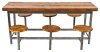 INDUSTRIAL RESTAURANT DINING TABLE SET , HOT SEEING DINING TABLE WITH STOOLS SET