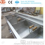 Industrial Used Stainless Steel 2 Tank 4 Basket Gas Electric Deep Frying Machine Chip Fryer