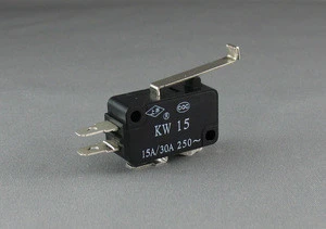 IP40 16A 250VAC slow type 14mm - 96mm pressure lever micro push button switch