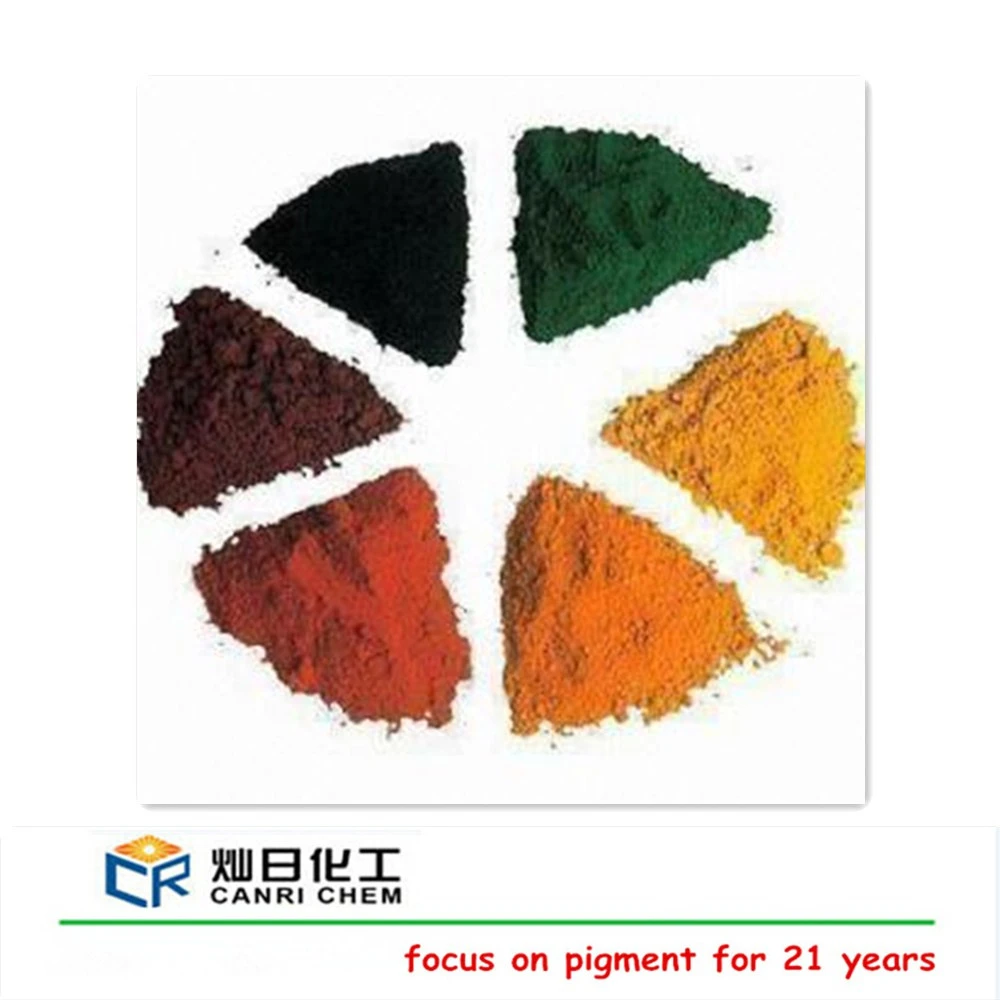 iron oxide type/color powder pigment raw material for making paint for concrete/roof tiles chemical formula