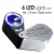 Import Jeweler Tool Loupe Magnifier Folding Jewelry Loupe 10x 15x 20 30x LED UV Optical Glass Lens Illuminated Jewelry Magnifier from China
