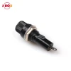 JIAOU 13.7mm 6x30  Black Fuse holder Insurance Tube Socket Fuse holder with Electrical Panel Mount Screw Cap