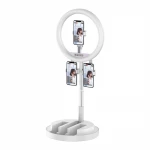 JM03 factory supply New design 12 inches ring light with three phone holder portable selfie ring light with tripod stand