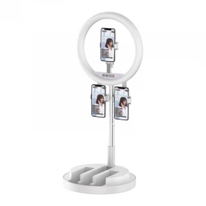 JM03 factory supply New design 12 inches ring light with three phone holder portable selfie ring light with tripod stand