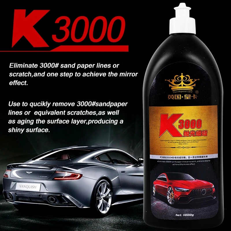 K3000 Auto Polished Coarse Wax Car Paint Surface Clean And Polishing Use Decontamination Wax