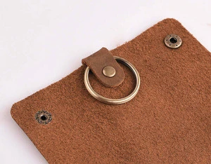 Key wallet men car key pouch car leather key pouch zipped key pouch