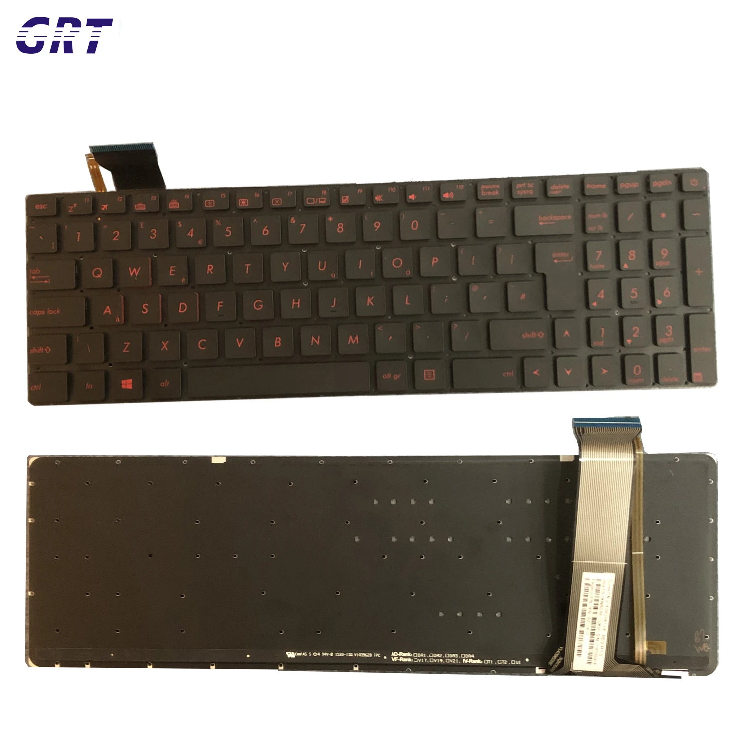 Keyboard US New Laptop FOR ASUS Rog GL552 Backlit 9Z.N8BBU.SOS TEC48