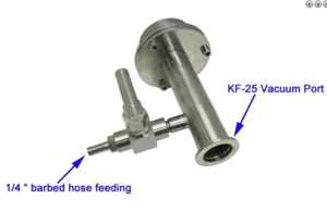 KF100 1700 Degree Vacuum Tube furnace Flange