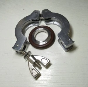 KF16 KF25 KF40 KF50 quick clamp aluminum pipe claw Tri-clamp clamps set