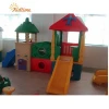 kids ABS plastic playhouse with 2 slides